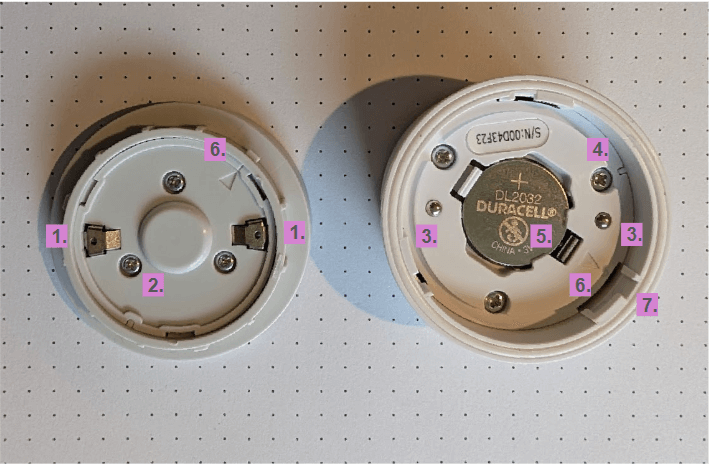 Simplisafe battery door