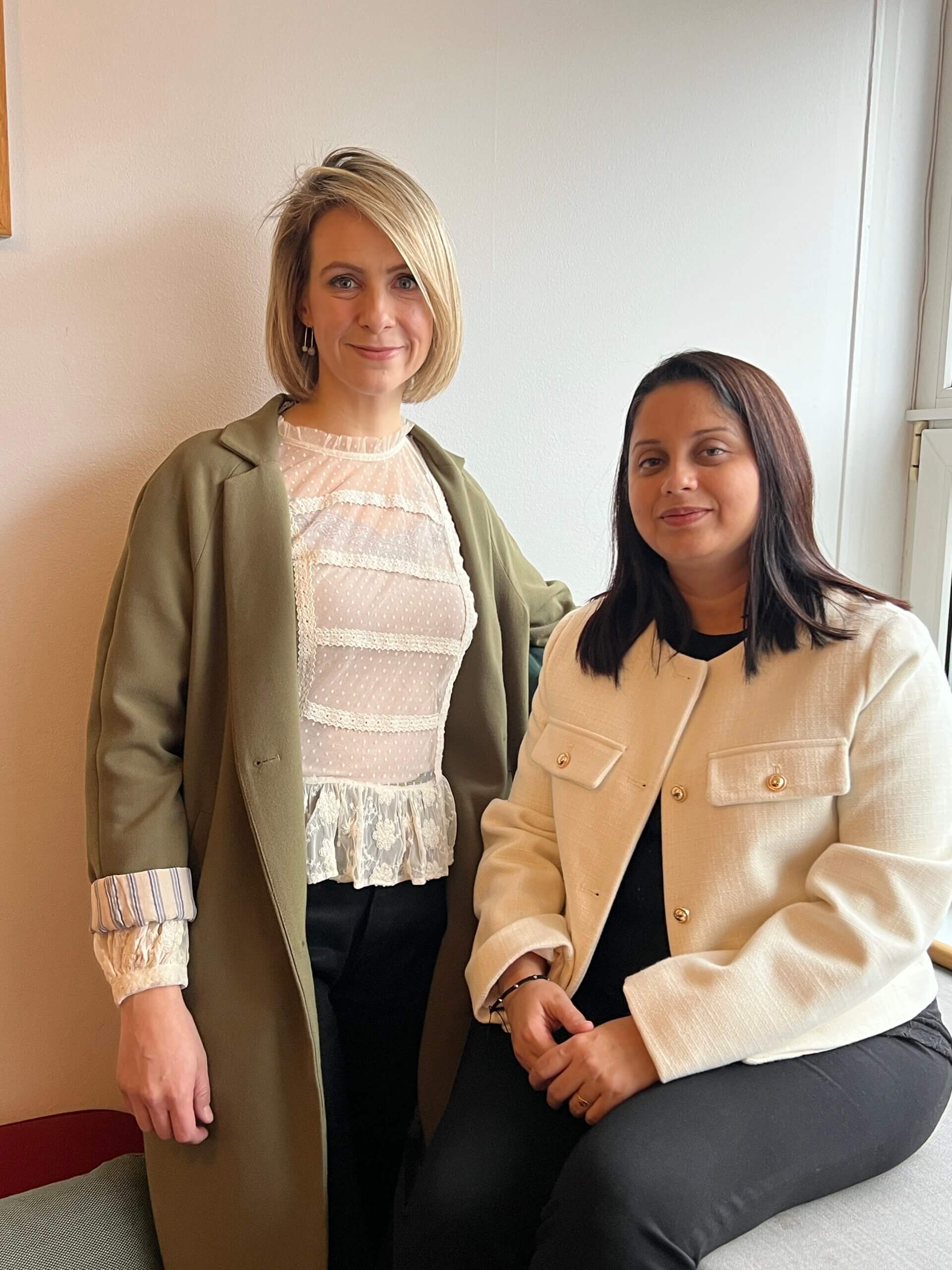 UVISA Founder and CEO Ella Harris and Co-Founder and Chief Scientific Officer Sonal Pendharkar Kulkarni