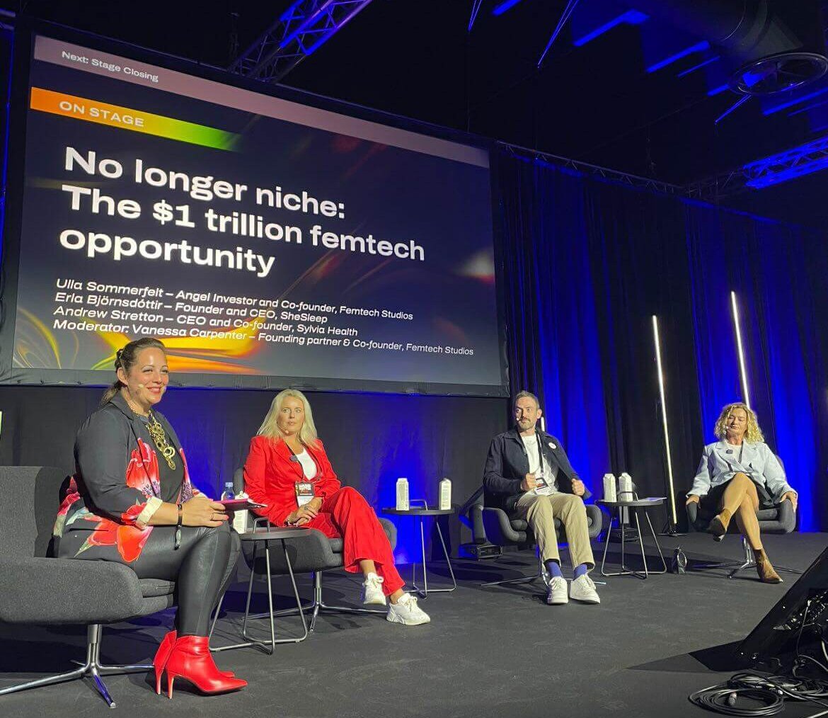 gem tech tech bbq panel of speakers on a stage